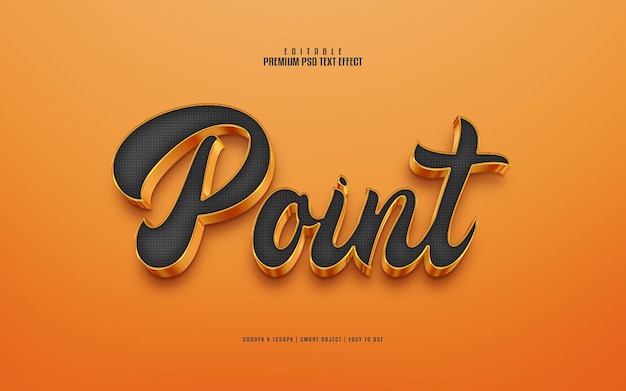 Zeigen Sie goldenen editierbaren Premium-PSD-Texteffekt