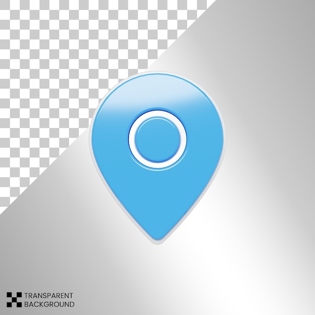 Zeiger-Pin-Standortnavigation GPS-Suchkartenmarkierungszeichen-Symbol 3D-Website-Element