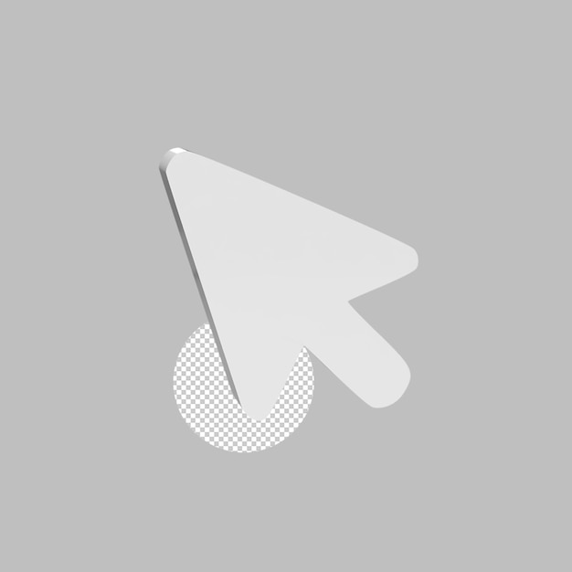 Zeigersymbol Benutzeroberflächenelement 3D-Darstellung rendern