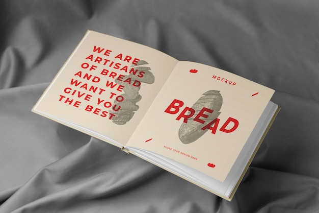 Zeitschrift in Studio-Mockup.