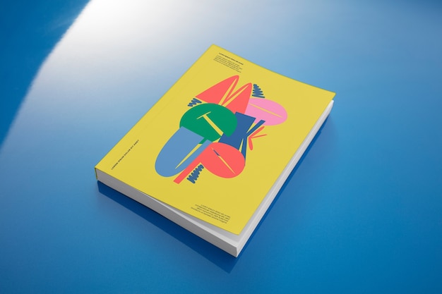 Zeitschrift über Auto-Mockup