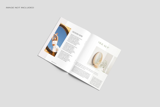 Zeitschriftenkatalog a4 mockup