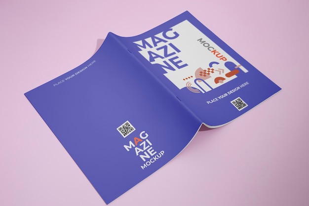 Zeitschriftenmodell mit Heftklammer