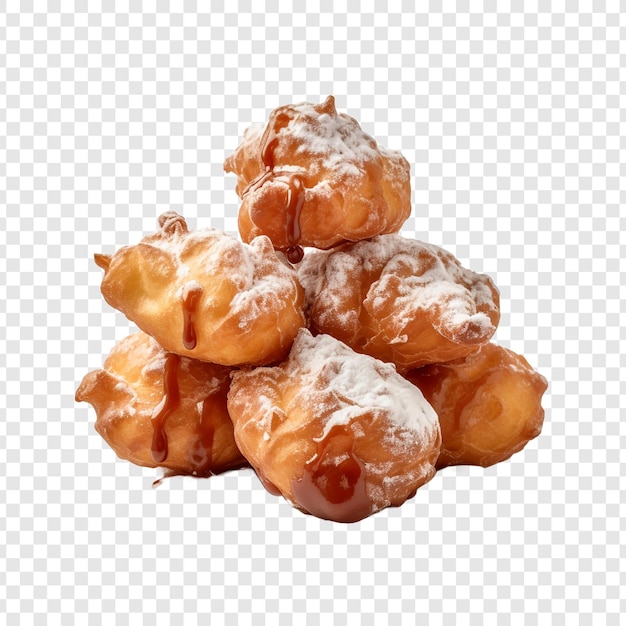 PSD zeppole isolé sur fond transparent