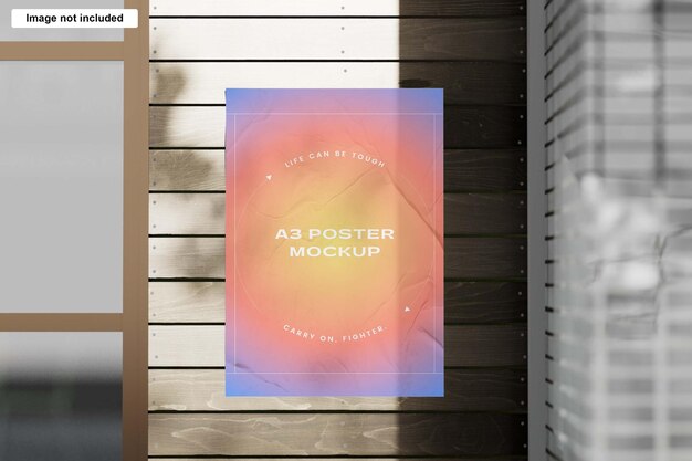 zerknittertes A3-Postermodell
