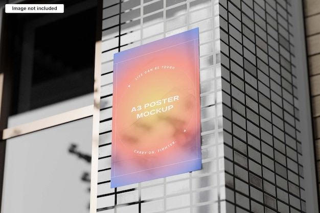zerknittertes A3-Postermodell