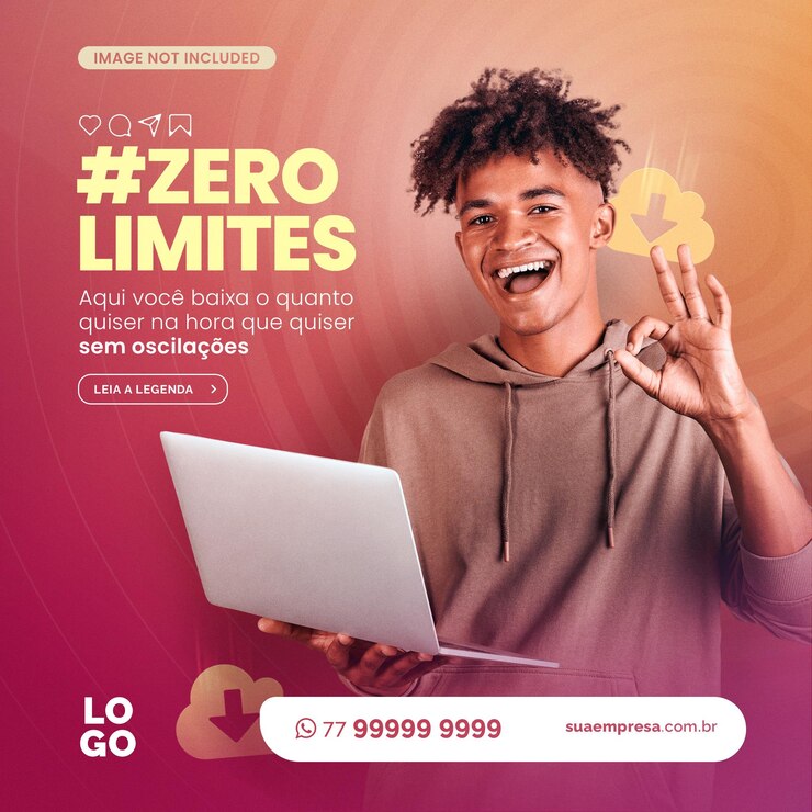 PSD zero limites aqui voce baixa o quanto quiser provedor de internet de medios sociales (proveedor de internet) el proveedor de medios sociales es el proveedor de servicios de comunicación social.