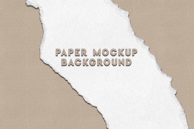 Zerrissenes Papier. Papiermodelldesignhintergrund