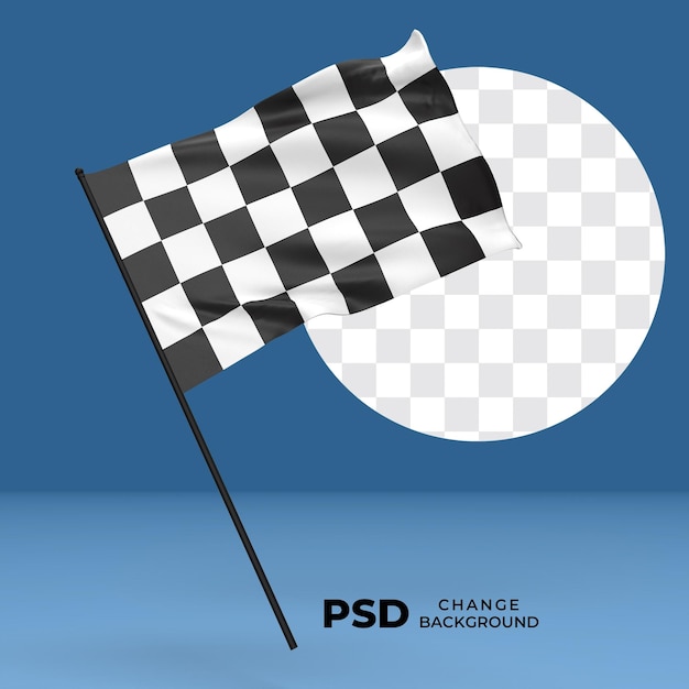 Zielflagge mit kariertem Ziel