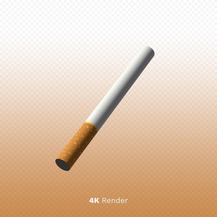 PSD zigarette isoliert 3d render