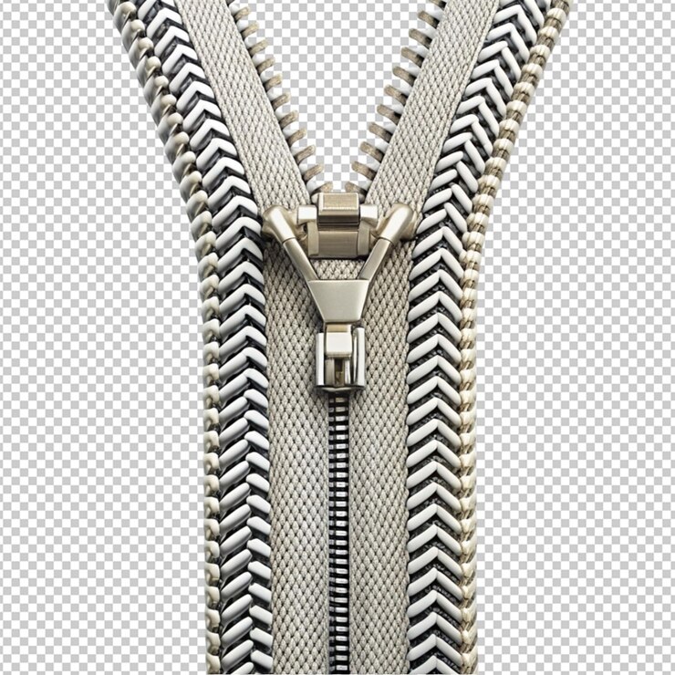 PSD zigzag-zip auf durchsichtigem hintergrund