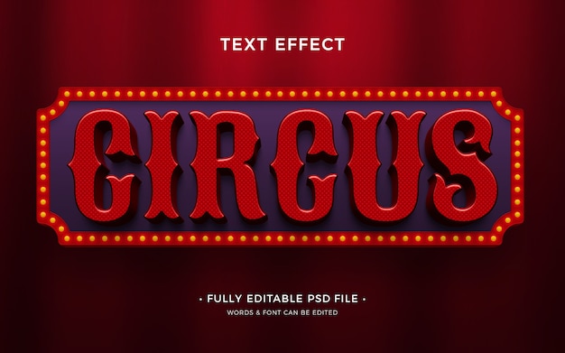 Zirkus-Texteffekt