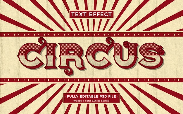 Zirkus-Texteffekt