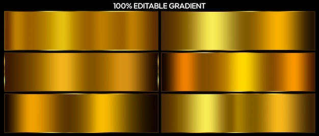 Zlatý metalický gradient s rámem gradient psd lesklý metalický Textura listu
