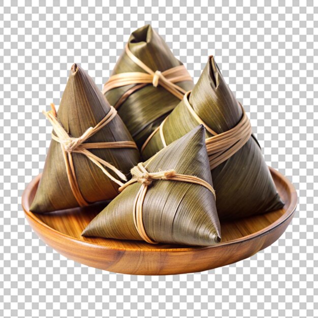 Zongzi aislado en un fondo transparente