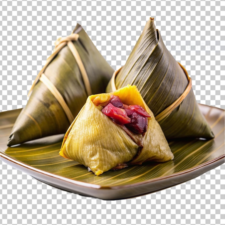 PSD zongzi aislado en un fondo transparente