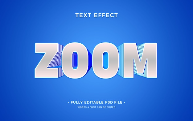 Zoom efeito de texto