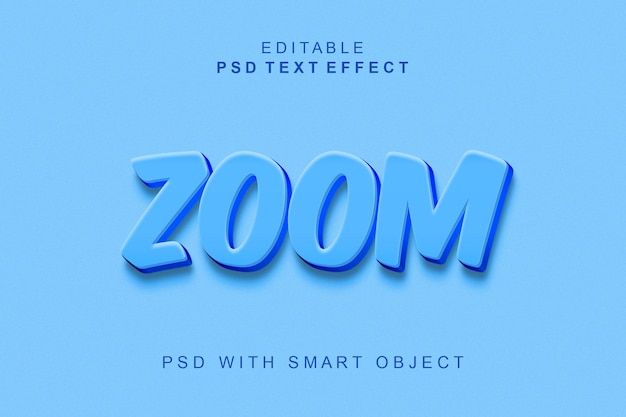 Zoom Effet De Texte 3d