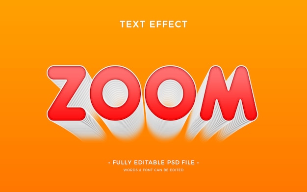 Zoom-Texteffekt