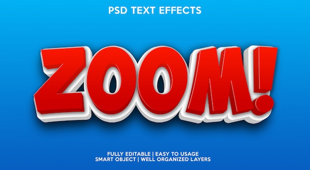Zoom Texto Efecto Moderno