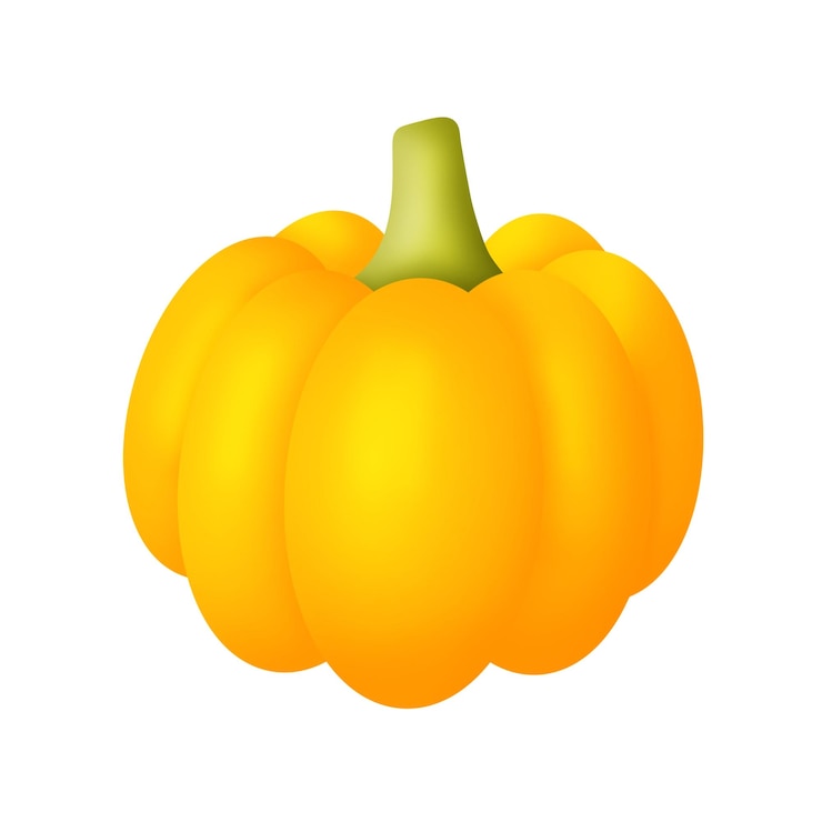 PSD zucca gialla 3d