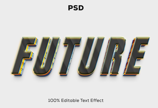 ZUKÜNFTIGER EDITIERBARER 3D-TEXTEFFEKT