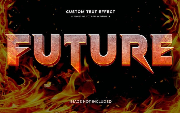 Zukunftsfeuer-Text-Effekt