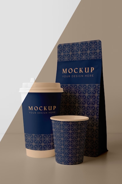 Zusammensetzung des Coffeeshop-Tassenmodells