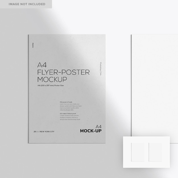 PSD zwei a4 flyer-poster mockup