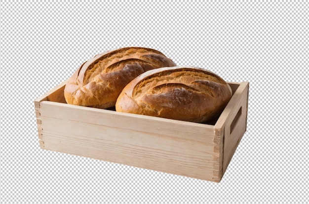 Zwei Brote in einer Holzkiste erzählen Geschichten von Liebe und Zeit