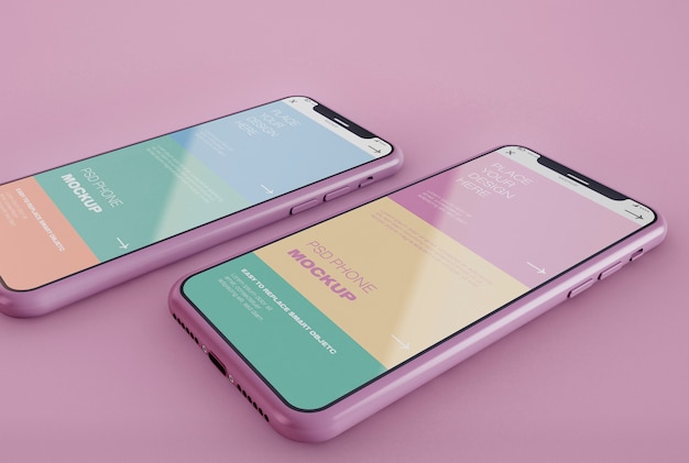 zwei Smartphones Mockups