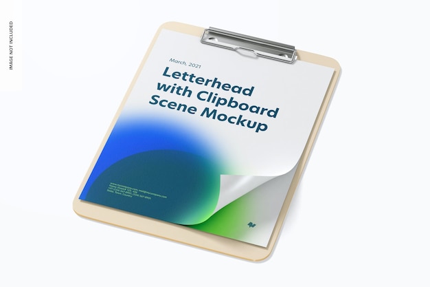 Zwischenablage mit Paper Sheet Mockup