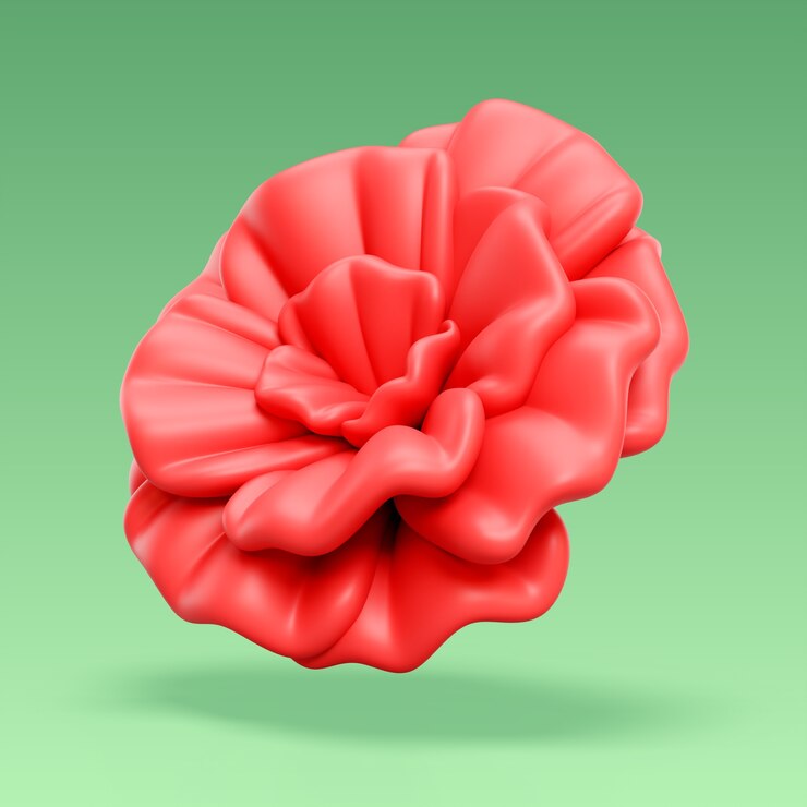 Zdarma PSD 3d renderování ikony flowers