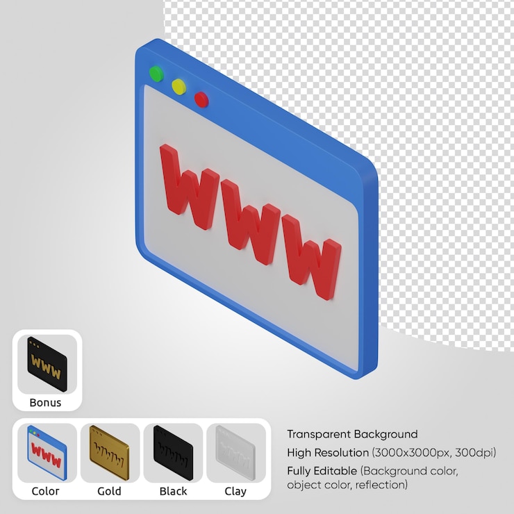 Zdarma PSD 3d web www