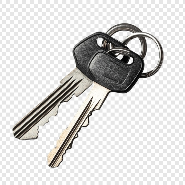Zdarma PSD a closeup of two keys on a keyring