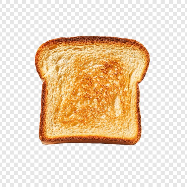 A perfectly toasted slice of bread golden brown and crispy ready to be enjoyed
