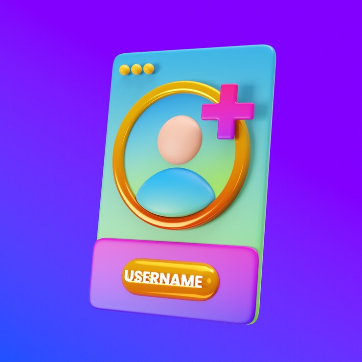 Zdarma PSD add user profile 3d illustration