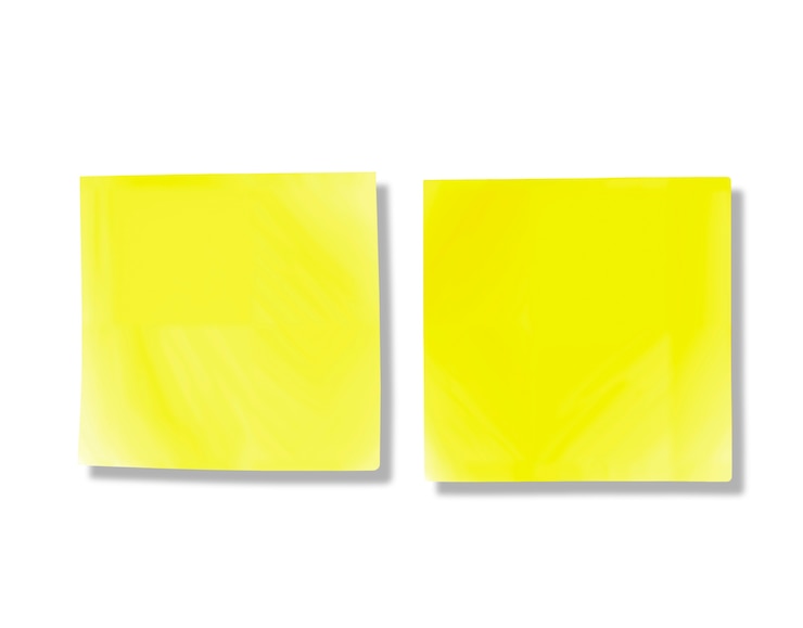 Zdarma PSD close up on office supply post it note item