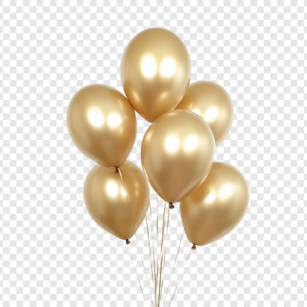 Elegant Golden Balloons Celebration