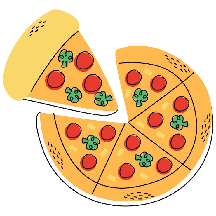 Zdarma PSD flat design fast food illustration
