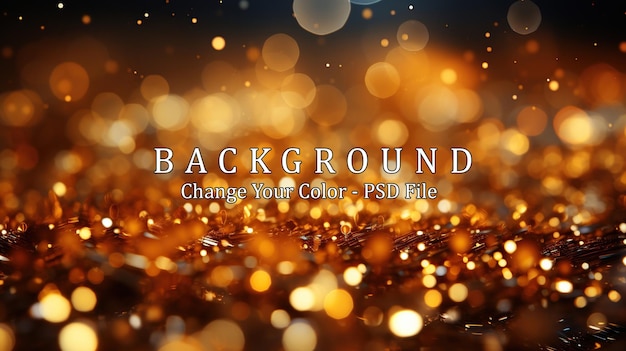 gold abstract bokeh background