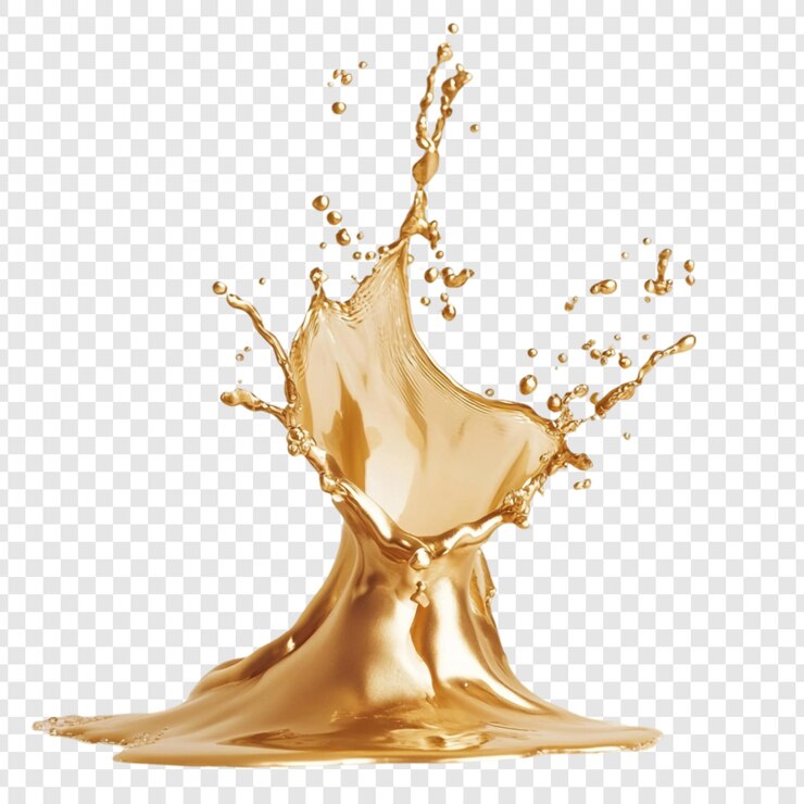 Zdarma PSD golden liquid splash a symphony of luxury and elegance