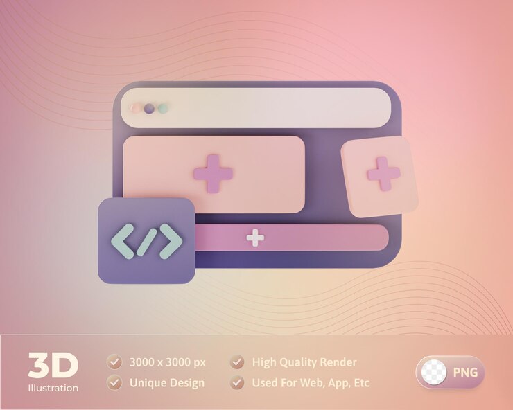 Zdarma PSD ikona webového designu, přidávání nových funkcí, 3d ilustrace
