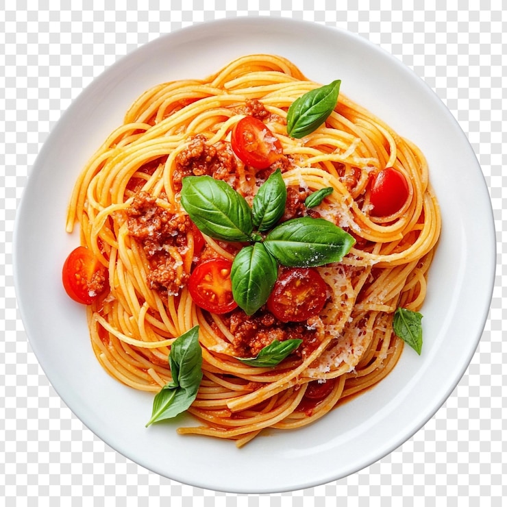 Zdarma PSD lahodné špagety bolognese s cherry rajčátky a bazalkou