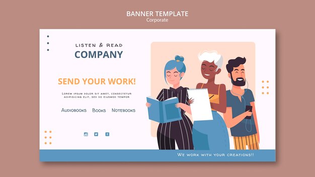 Listen and read corporate banner