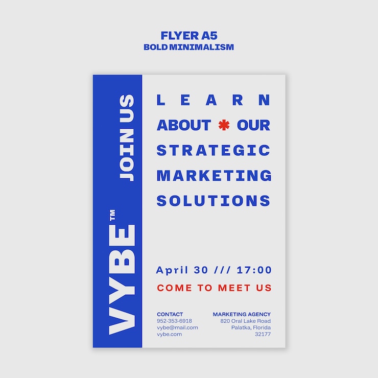 Zdarma PSD marketing solutions flyer