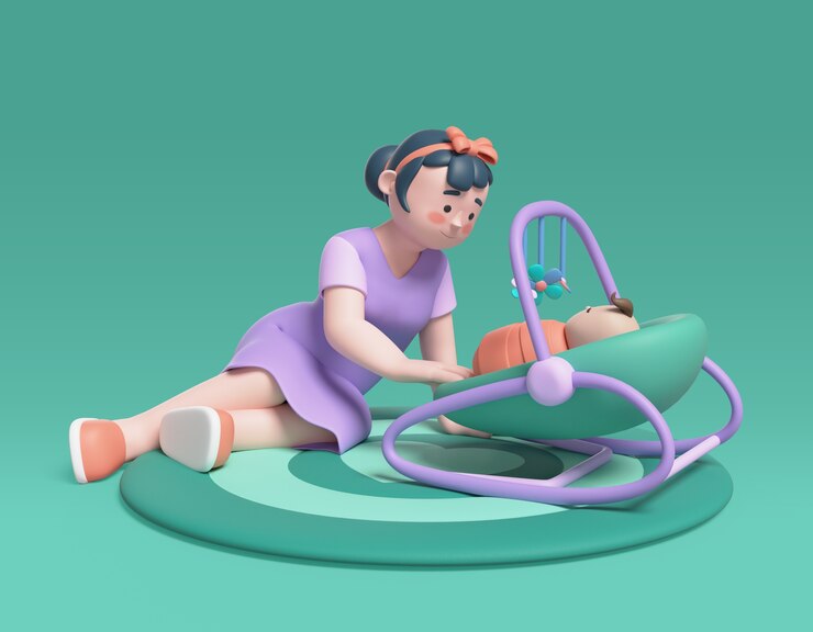 Zdarma PSD maternity poses illustration