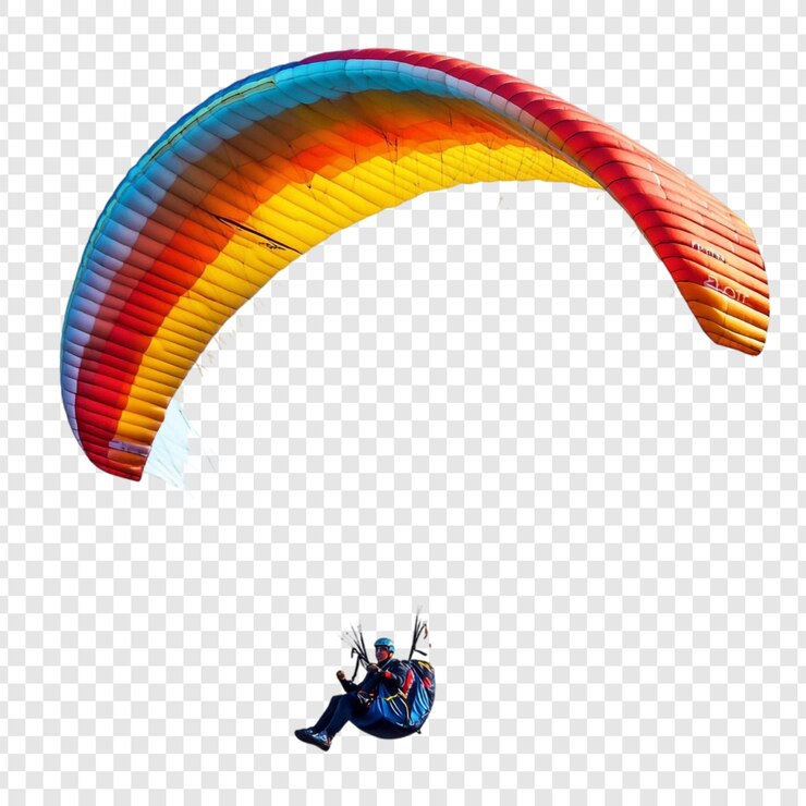 Zdarma PSD paragliding adventure a colorful flight