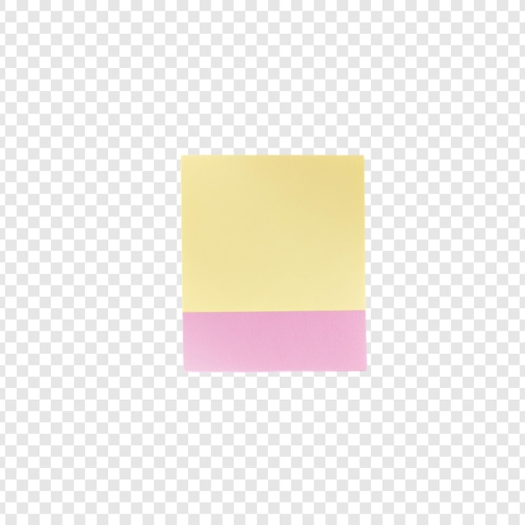 Zdarma PSD pastel yellow and pink sticky note mockup