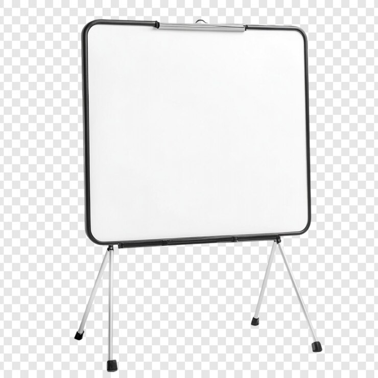 Zdarma PSD portable whiteboard on stand ideal for presentations meetings